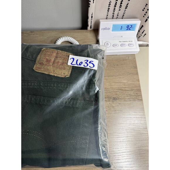 Vintage 1994 Levis 550 Womens 11 Relaxed Fit Tapered Leg Green USA Made Western - Picture 16 of 16